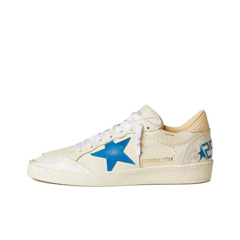 Golden Goose Ball Star Low-Top Skateboard Shoes Men's Blue-0