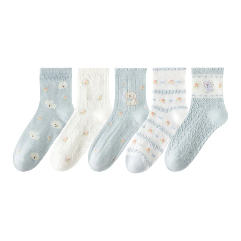 Caramella Mid-Calf Socks Women's 5 Pack-32