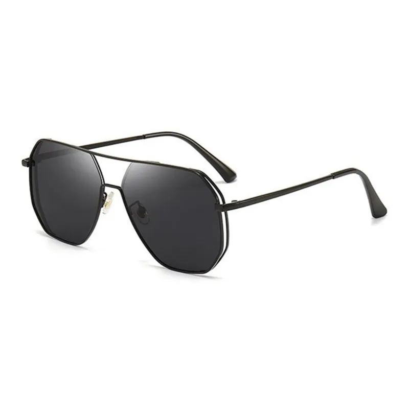 VINEY TR/Memory Plastic Metal Oval Sunglasses Unisex-0