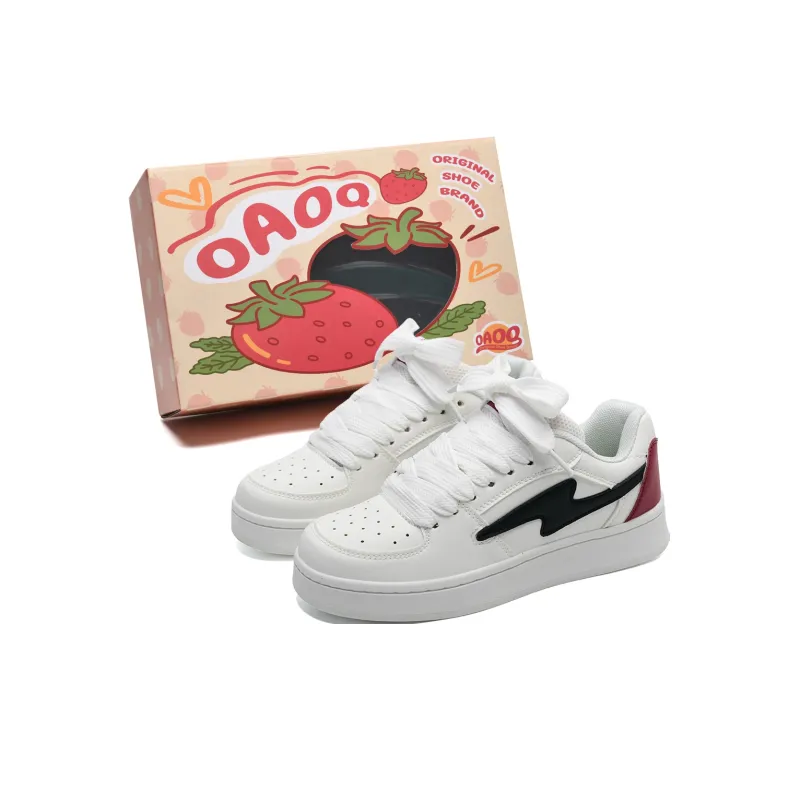 OAOQ Cushioning Height Increasing Abrasion Resistant Lightweight Mat Low Top Casual Shoes Unisex-117