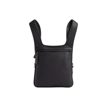 COACH Vintage Leather Hippie Bag Backpack Large Size Unisex Black