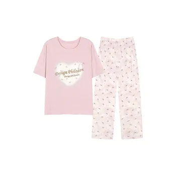 WANANNI Pajama Set Women's Light Pink