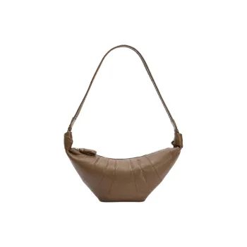 Lemaire Cow Leather Croissant Bag, Crossbody Bag, Shoulder Bag Medium Size Women's Khaki