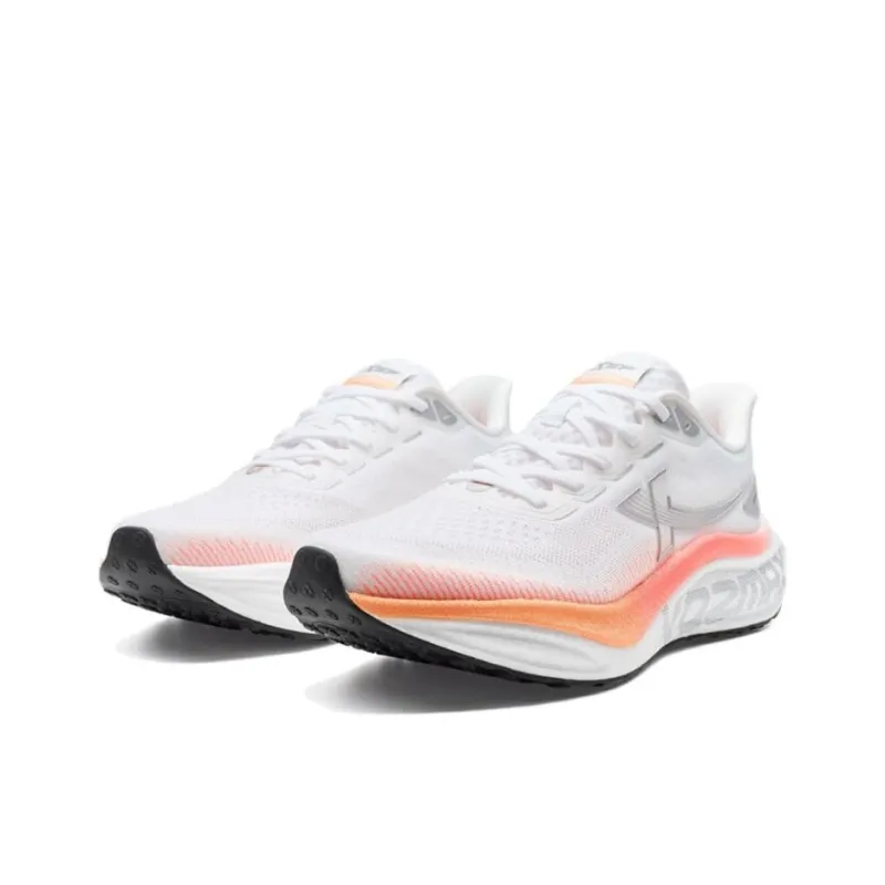 XTEP Abrasion Resistant, Lightweight, And Breathable Low Top Casual Running Shoes Men's White Orange-2