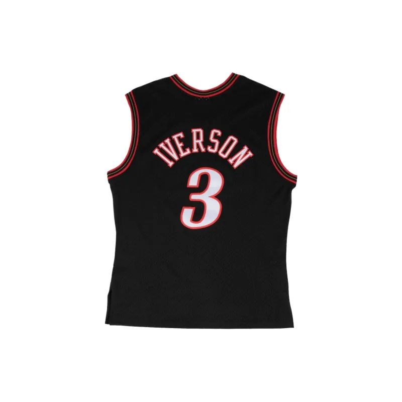NBA Philadelphia 76ers Basketball Jersey Men's Black-1