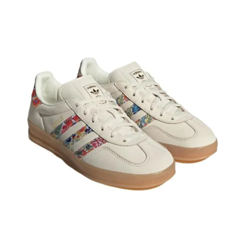 Adidas Gazelle Indoor Liberty London Floral Embroidery Stripes Women's-2