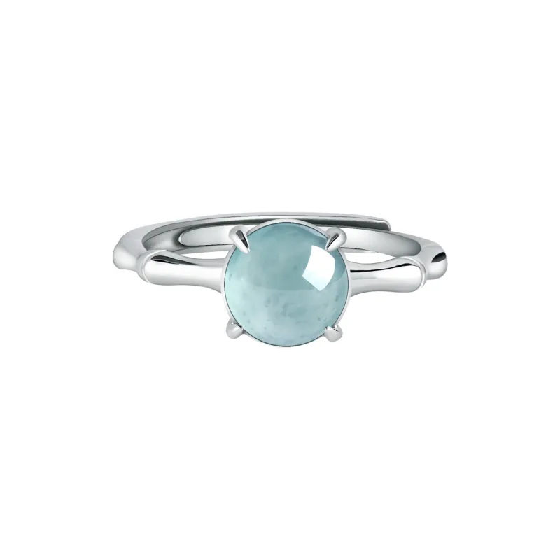 MUSHIFEN Glutinous Jade Jadeite Rings Women's-1