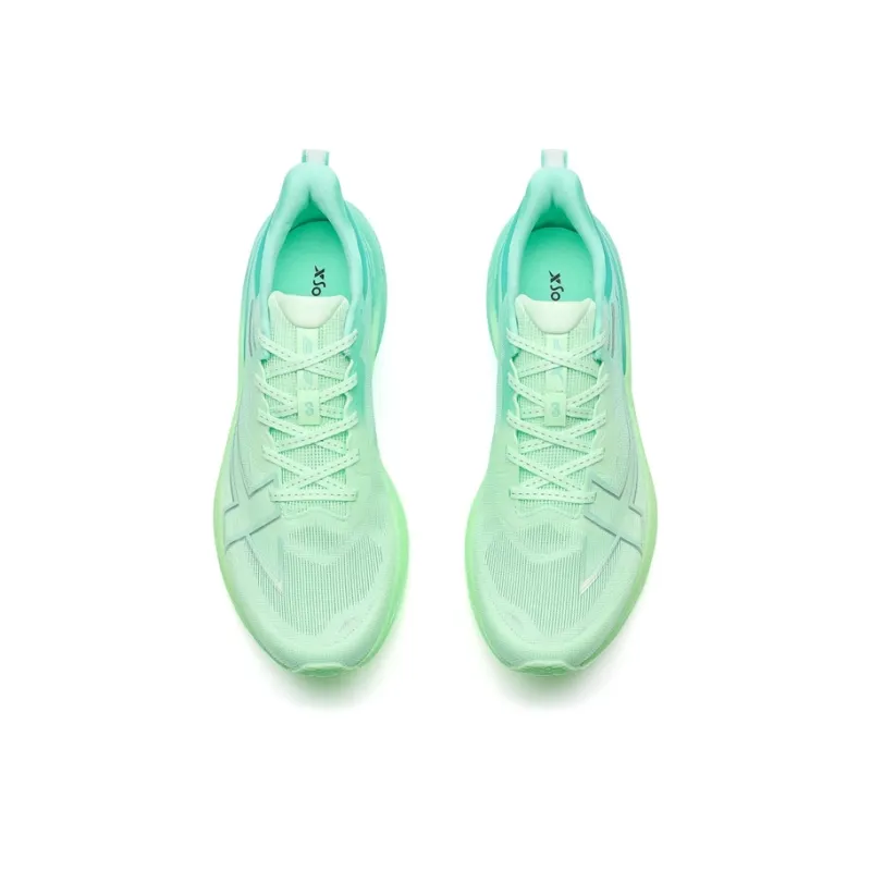 XTEP 2000km 3.0 Cushioning, Slip Resistant, And Abrasion Resistant Low Top Training Running Shoes Men's Elf Green Teal-4