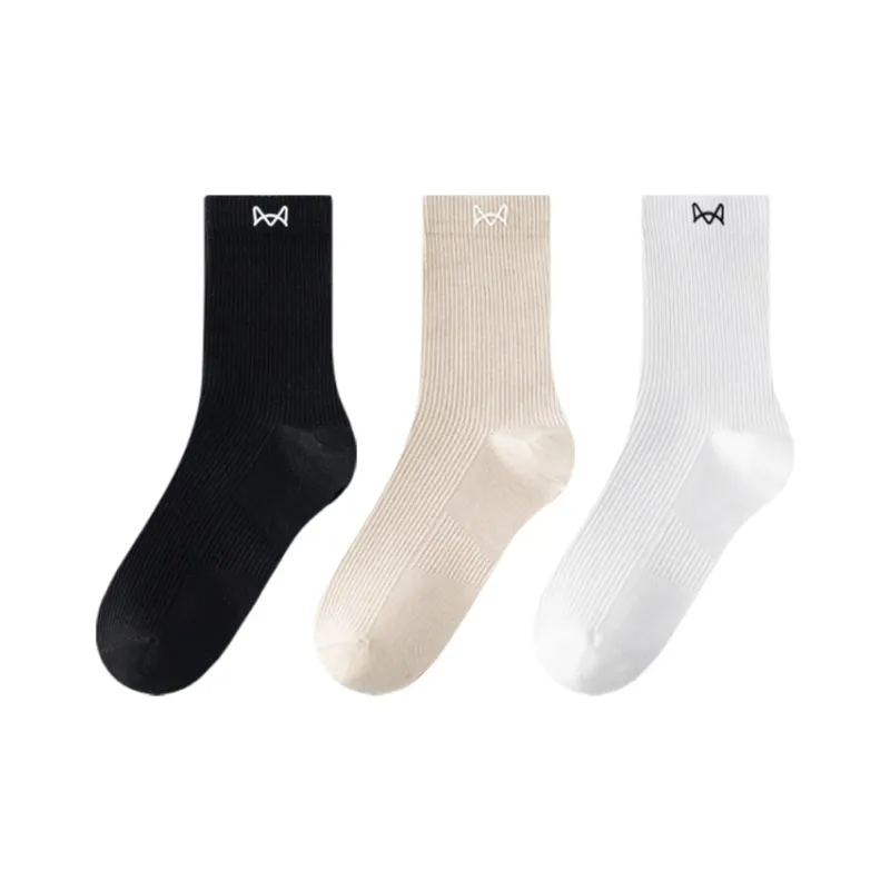 MIIOW Mid-Calf Socks Unisex 3 Pack-16