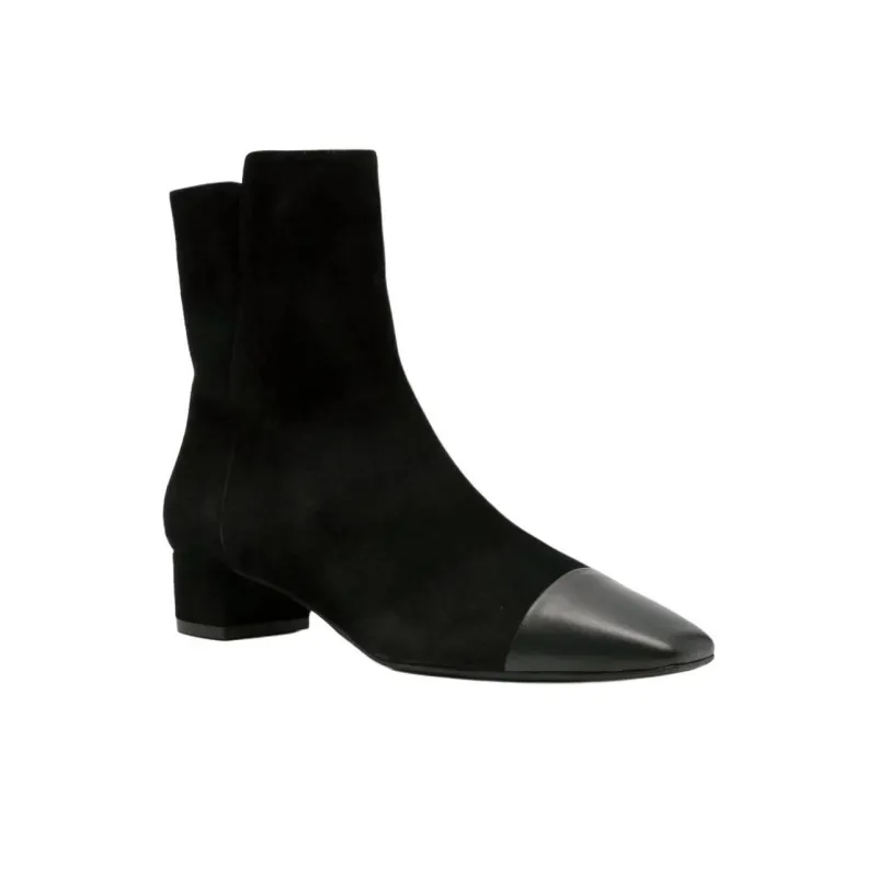 AQUAZZURA French Flirt Ankle Boots 3.5cm Women's Black-1