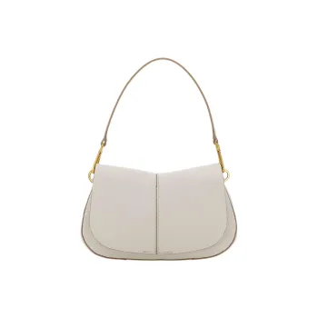 GIANNI CHIARINI Helena Round Foldover Top Shoulder Bag