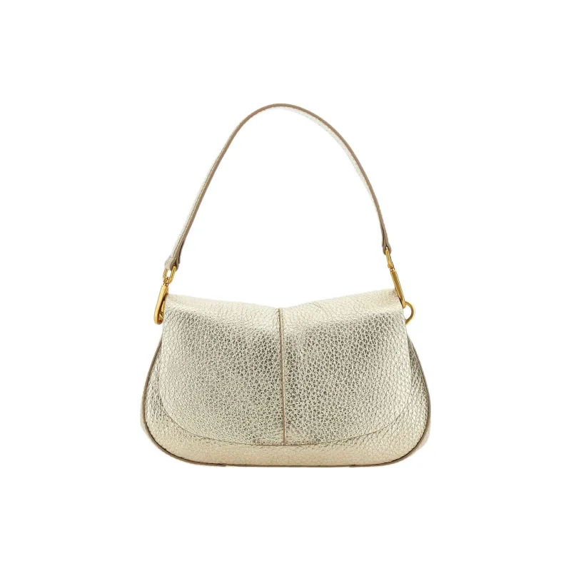 GIANNI CHIARINI Helena Round Foldover Top Shoulder Bag-0