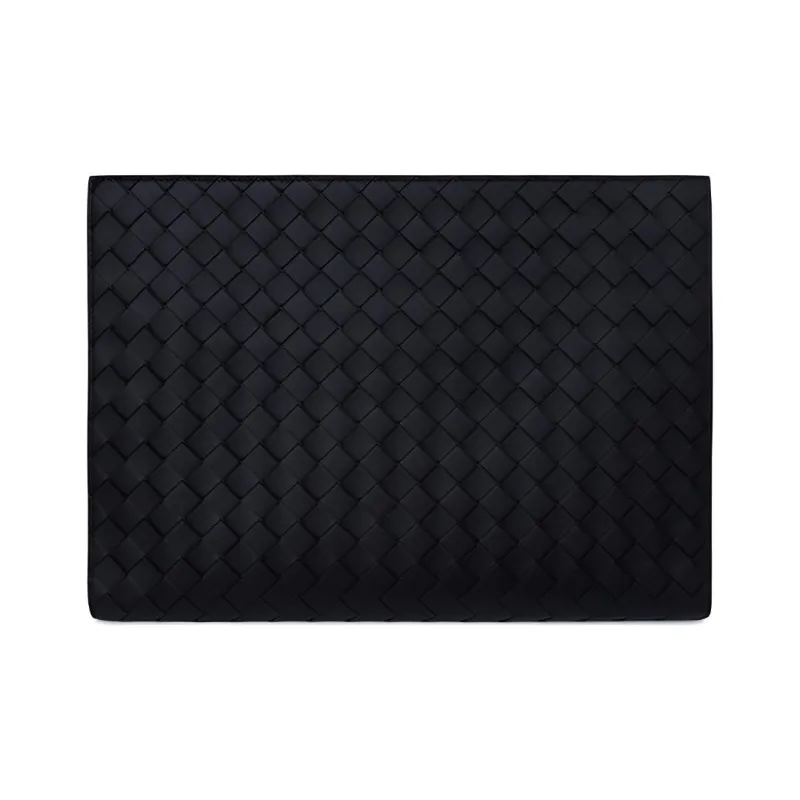 Bottega Veneta Leather Briefcase Clutch Men's Black-1