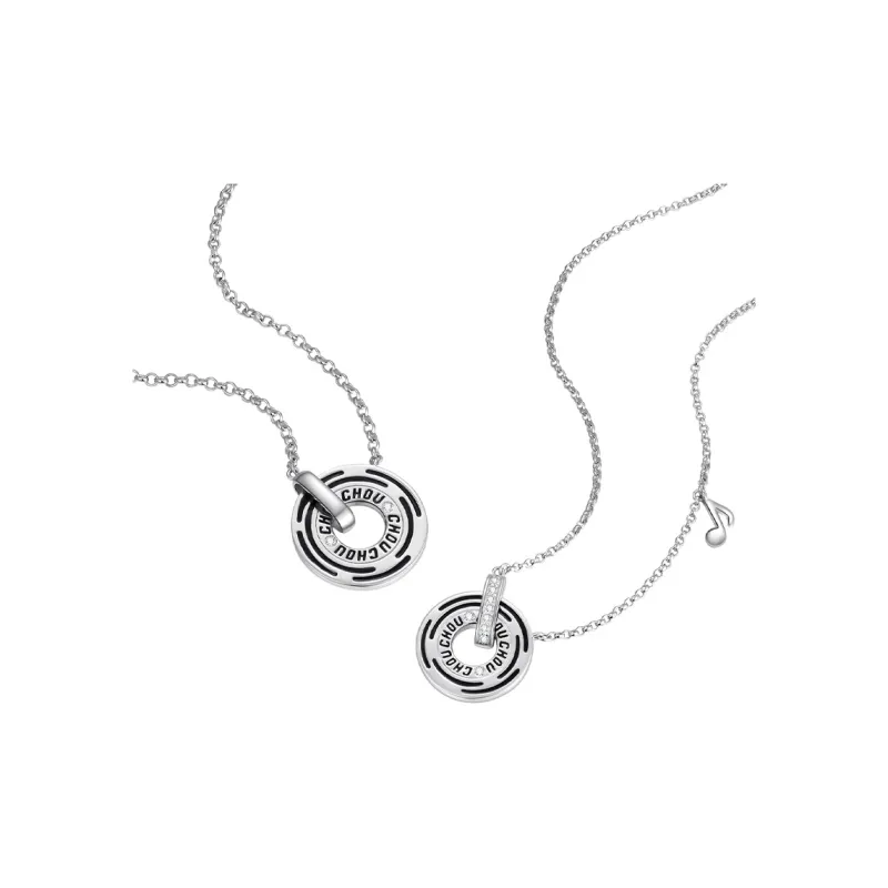 CHOW TAI SENG S925 Silver Necklaces Unisex-3