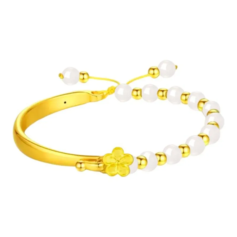 ZHONGYINYIJIN Gold Bracelet Unisex-5