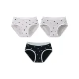 3 Pack (C-White All over Print+Black All over Print+Gray All over Print)