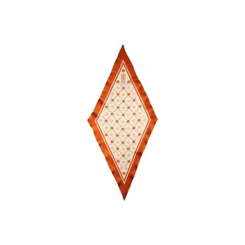 COACH Silk Silk Scarves Unisex Orange