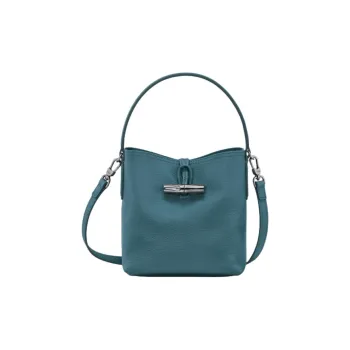 LONGCHAMP Roseau Essential Cow Leather One Shoulder Handbag Women's Blue