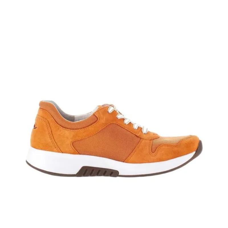 Gabor Rollingsoft Low Top Casual Shoes Women's Orange-2