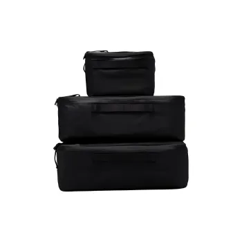 Lululemon Polyester Storage Box Combo Set Unisex Black