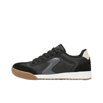 Skechers Anti Slip Wear Resistant Low Top Skateboard Shoes Women's Black