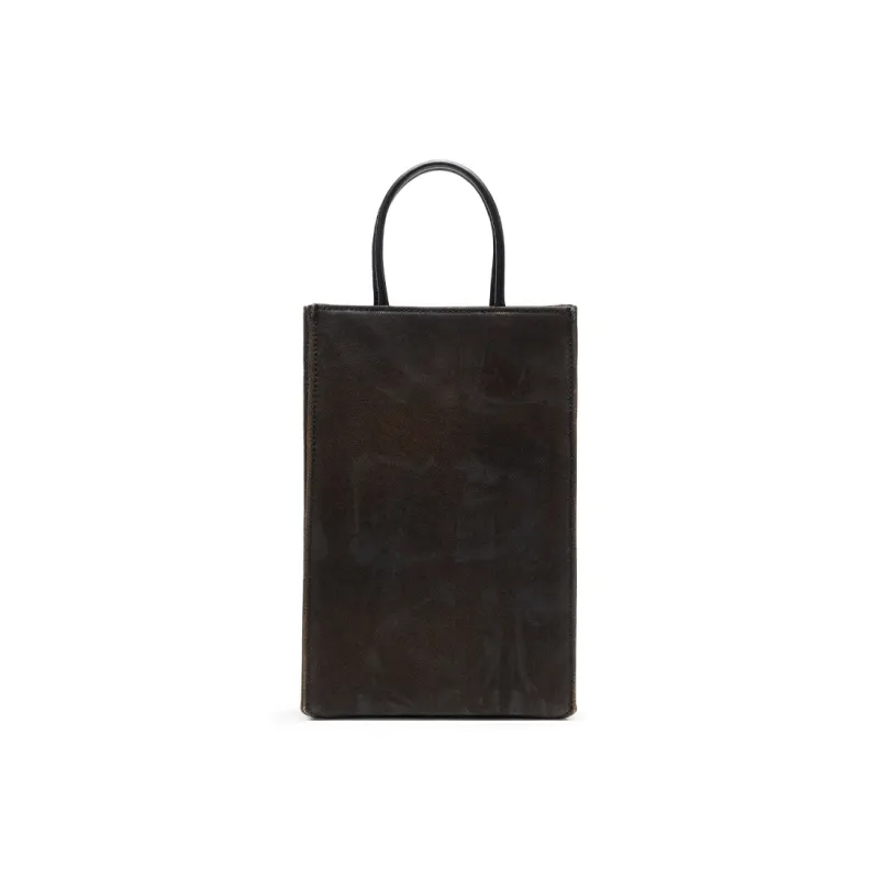 DIESEL Cotton Tote Bag, Shopping Bag, Shoulder Bag, Handbag Men's Black-3