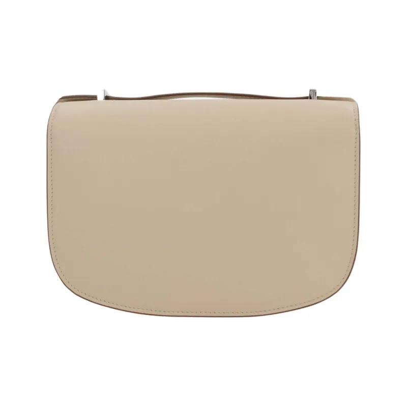 SAVETTE Calfskin Shoulder Bag Women's Beige-2