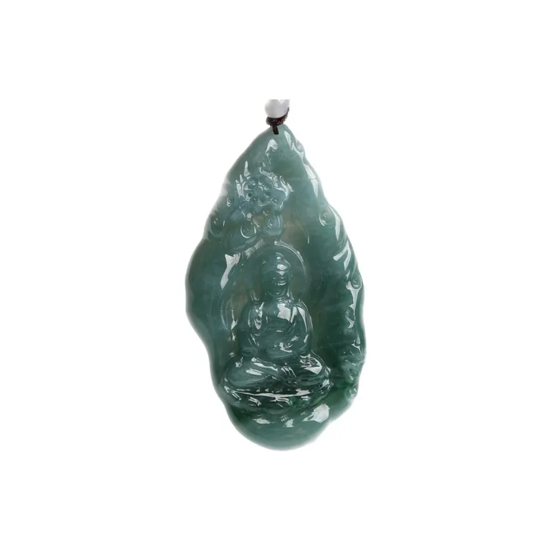 Oushuo Jewelry Ice Glutinous Jadeite Necklaces Unisex-0