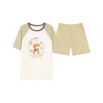 XIAFENYAN Pajama Set Women's Fruit Green