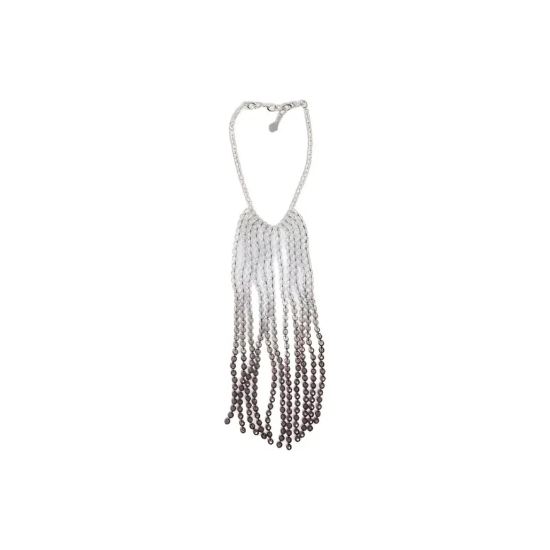 EMPORIO ARMANI Logo Engraved Embellished Necklace-1
