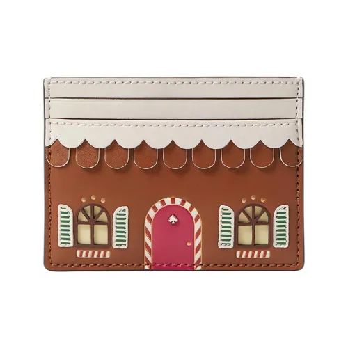 Kate Spade Leather Card Holder Women's Brown