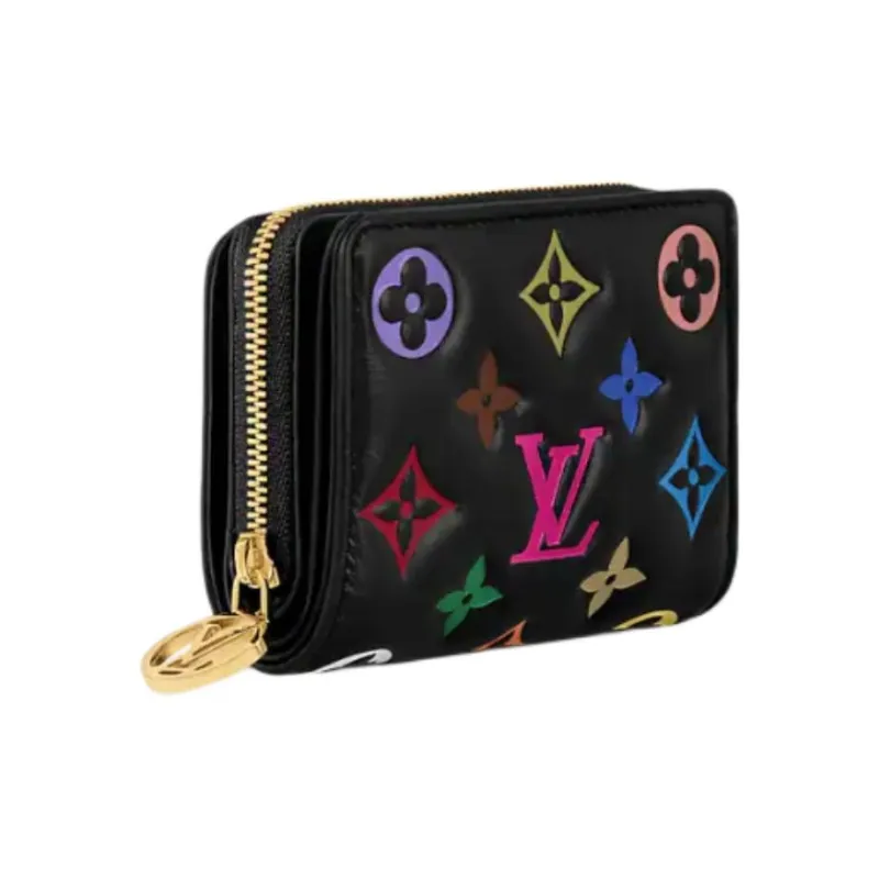 LOUIS VUITTON X Takashi Murakami Lou Wallet Black Multicolored-1