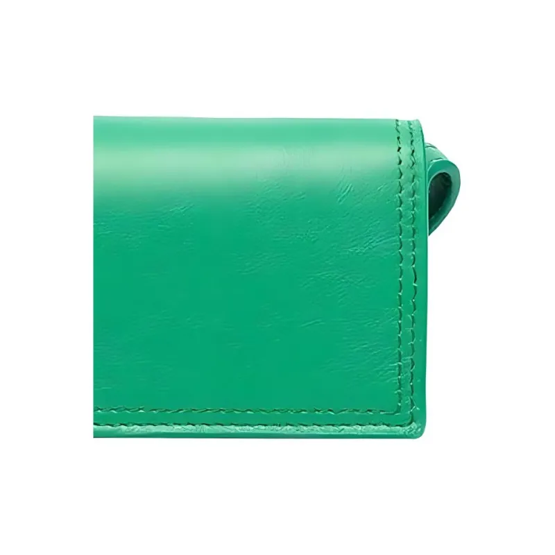 Jacquemus Leather Card Holder With Shoulder Strap Wallet Crossbody Bag Men's Green-2