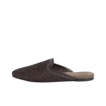 Brunello Cucinelli Braided Slip On Mules Women's