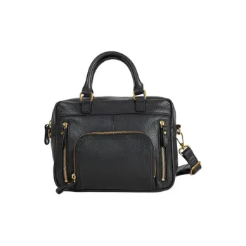 Nat & Nin Cow Leather One Shoulder Handbag Mini Women's Black