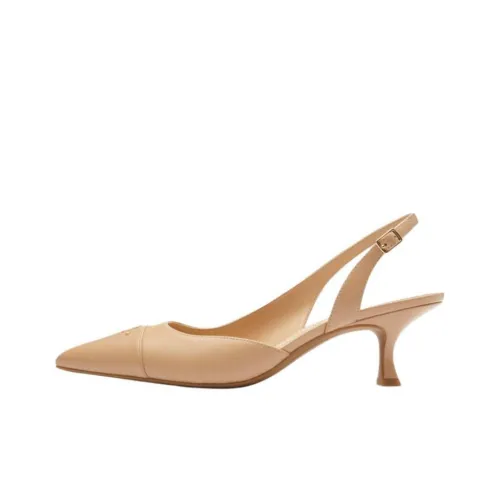 COACH Roxanne Slim Heel High Heels 5.7cm Women's Apricot