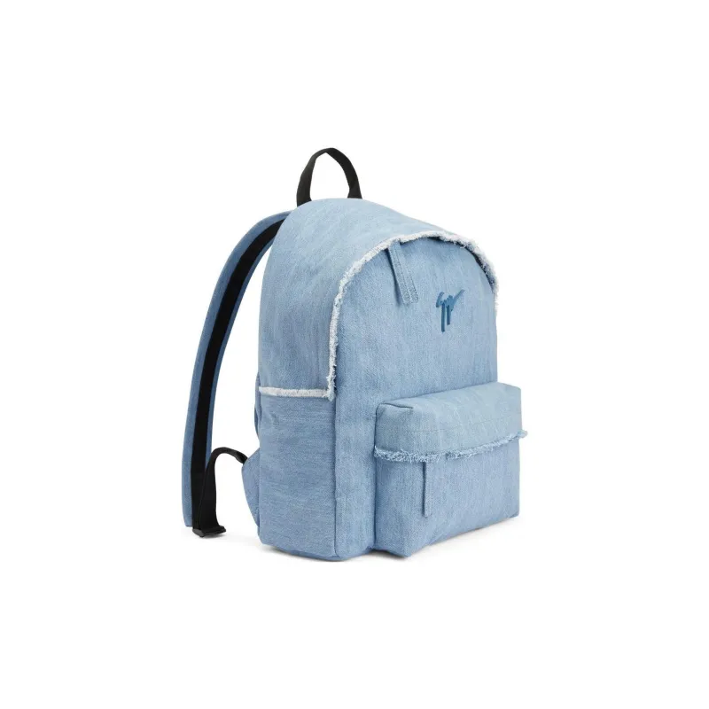 Giuseppe Zanotti Frayed Denim Backpack-1