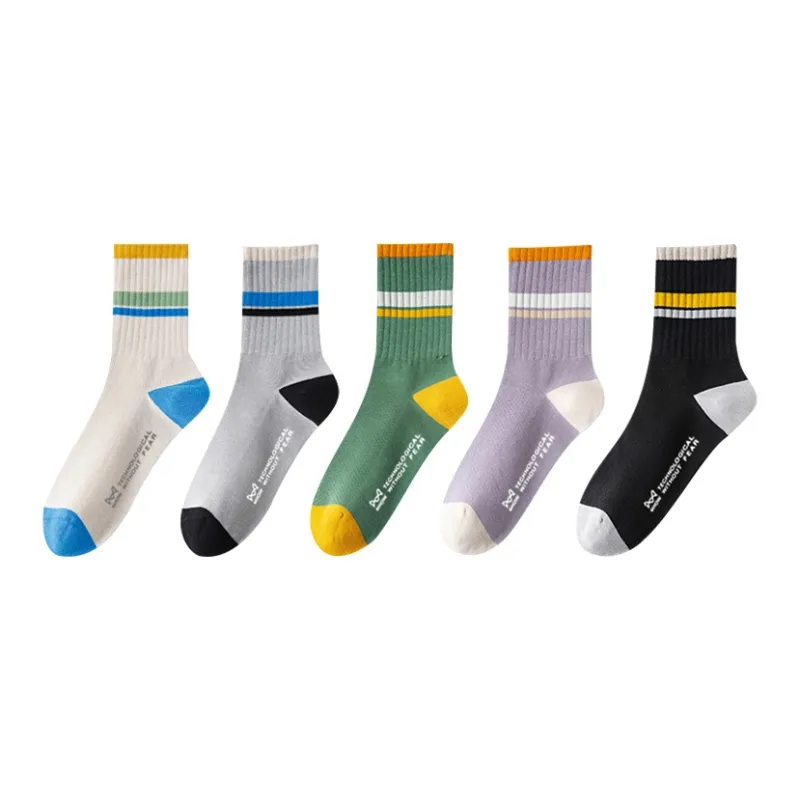 MIIOW Mid-Calf Socks Men's 5 Pack-0