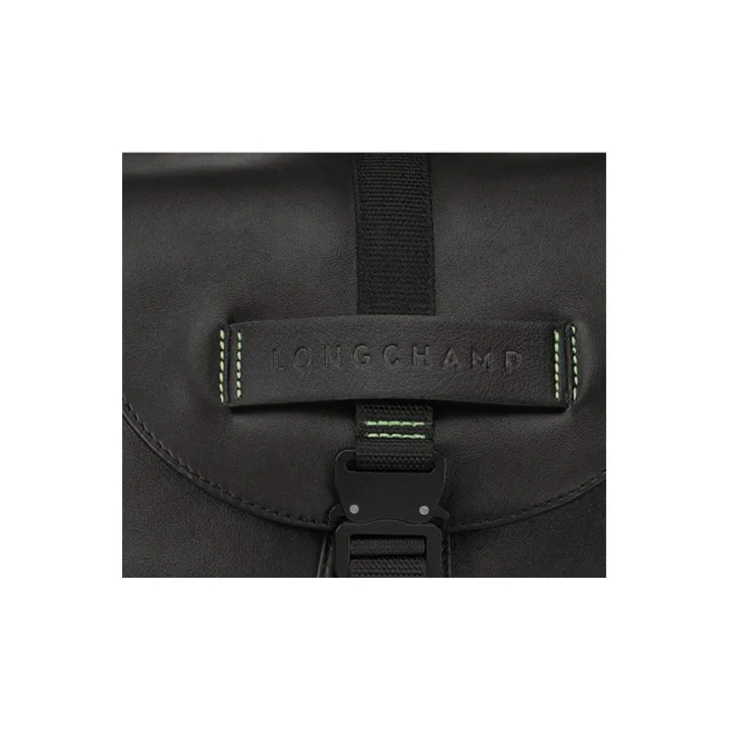 LONGCHAMP 3D Calfskin Backpack Medium Size Men's Black-3