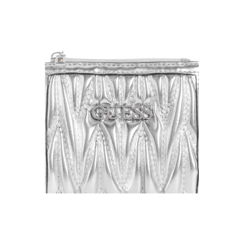 GUESS Artificial Leather Wallet Women's Metallic Silver-3