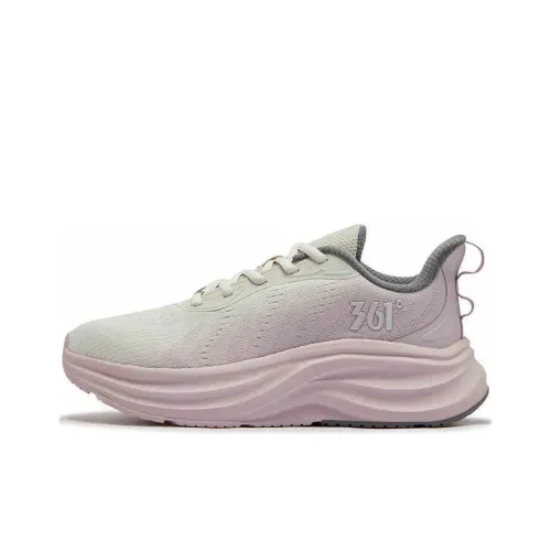 361° Non-slip Wear-resistant Shock Absorption Low-Top Sprint Running Shoes Women's Gray Purple