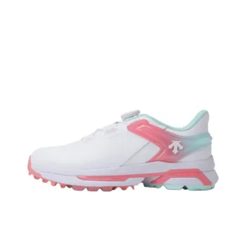 DESCENTE R90 Anti Slip Wear Resistant Low Top Golf Shoes Women's White Pink