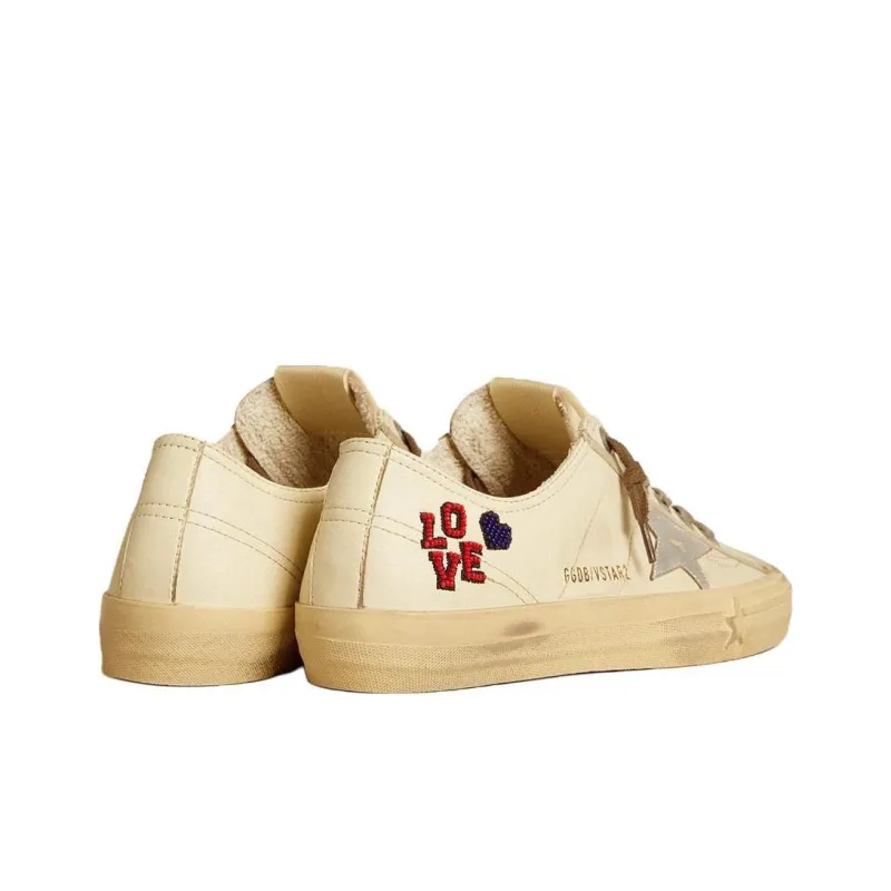 Golden Goose V Star Low Top Skateboard Shoes Women's Brown-3