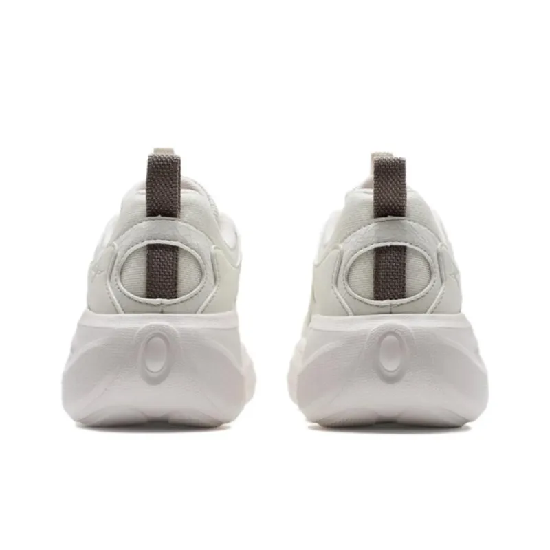 XTEP Anti-Slip And Wear-Resistant Coverage Low-Top Casual Shoes Women's White Sand Gray-4
