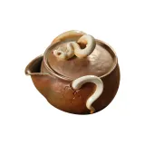 Raku Serpent Vase Kettle