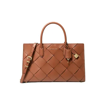 MICHAEL KORS Scarlett Leather One Shoulder Handbags Medium Size Women's Brown