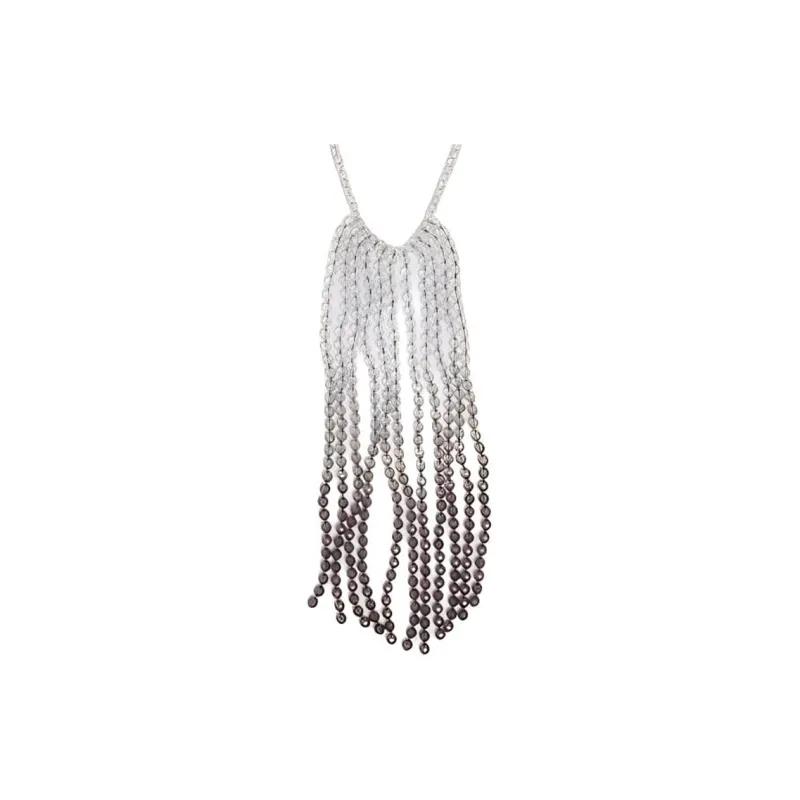 EMPORIO ARMANI Logo Engraved Embellished Necklace-0