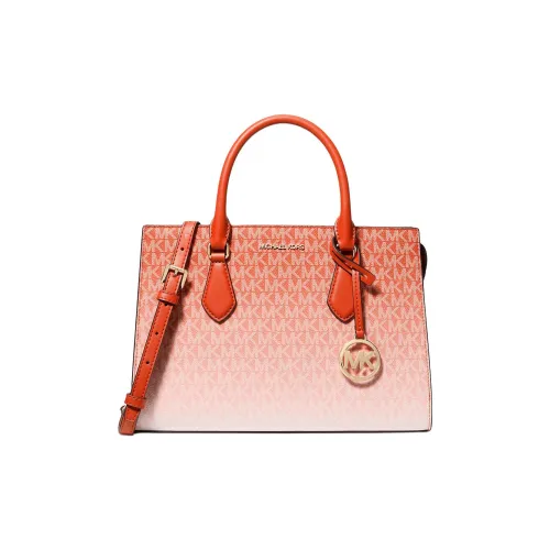 MICHAEL KORS Sheila Canvas stayhomewithbags Bag, Shopping Bag, Shoulder Bag, Crossbody Bag, Handbag Medium Size Women's Red Clay