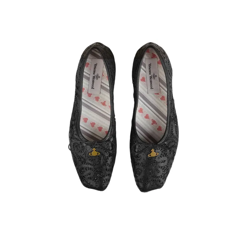 Vivienne Westwood Brigitte Casual Single Shoes Women's Black-3