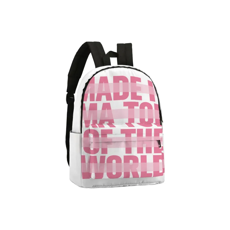 ONRF SOUNDBYTE Collaboration Polyester Water Repellent Backpack Medium Size Unisex White-42